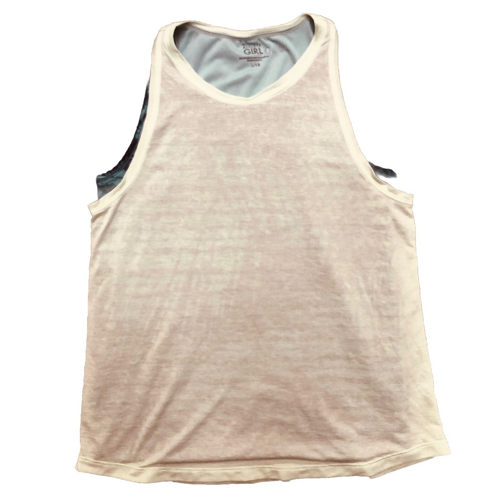 Athleta Girl Perfect Pair Layered Tank L 12 Sleeveless Shirt Active